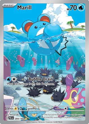 Marill - 204/193 - Holofoil SV02 Paldea Evolved - Illustration Rare