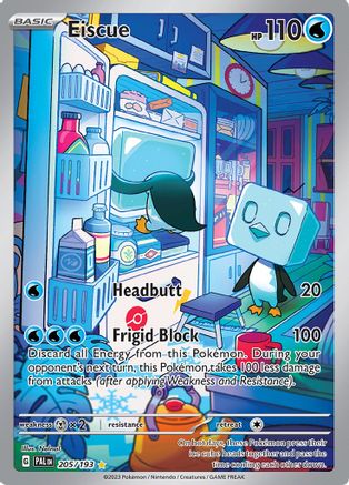 Eiscue - 205/193 - Holofoil SV02 Paldea Evolved - Illustration Rare