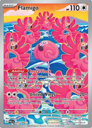 Flamigo - 227/193 - Holofoil SV02 Paldea Evolved - Illustration Rare