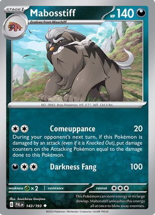 Mabosstiff - 143/193 SV02 Paldea Evolved - Uncommon