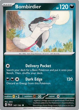 Bombirdier - 147/193 - Reverse Holofoil SV02 Paldea Evolved - Uncommon