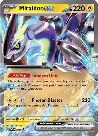 Miraidon ex - 028 - 028 - Holofoil SV Scarlet & Violet Promo Cards - Promo