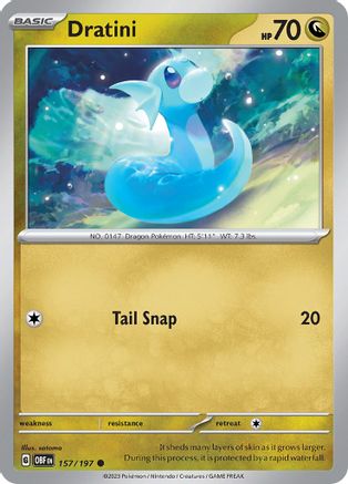 Dratini - 157/197 SV03 Obsidian Flames - Common