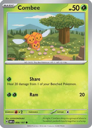 Combee - 008/197 SV03 Obsidian Flames - Common