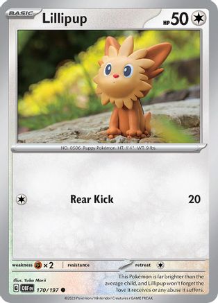 Lillipup - 170/197 SV03 Obsidian Flames - Common