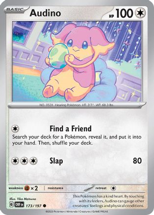 Audino - 173/197 SV03 Obsidian Flames - Common
