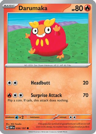 Darumaka - 034/197 SV03 Obsidian Flames - Common