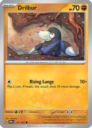 Drilbur - 111/197 SV03 Obsidian Flames - Common