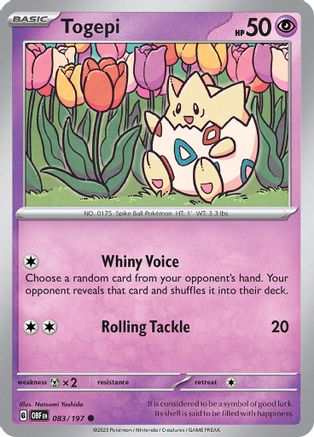 Togepi - 083/197 SV03 Obsidian Flames - Common