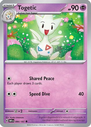 Togetic - 084/197 SV03 Obsidian Flames - Uncommon