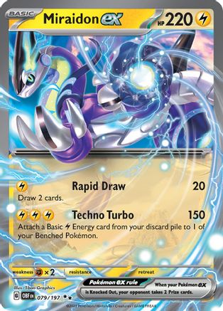Miraidon ex - 079/197 - Holofoil SV03 Obsidian Flames - Double Rare