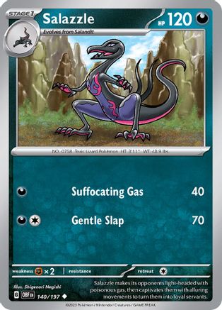 Salazzle - 140/197 SV03 Obsidian Flames - Uncommon