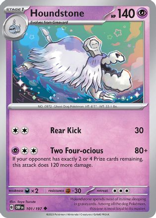 Houndstone - 101/197 SV03 Obsidian Flames - Uncommon