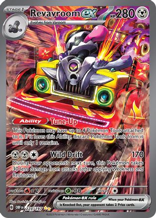 Revavroom ex - 224/197 - Holofoil SV03 Obsidian Flames - Special Illustration Rare
