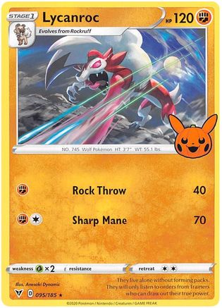 Lycanroc - 095/185 Trick or Trade BOOster Bundle 2023 - Rare