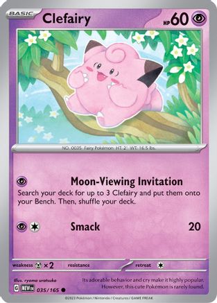 Clefairy - 035/165 - Reverse Holofoil SV Scarlet & Violet 151 - Common