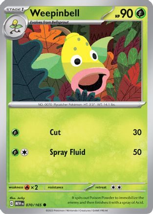 Weepinbell - 070/165 SV Scarlet & Violet 151 - Common