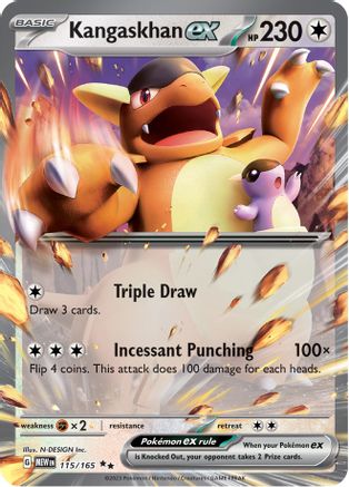 Kangaskhan ex - 115/165 - Holofoil SV Scarlet & Violet 151 - Double Rare