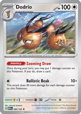Dodrio - 085/165 - Holofoil SV Scarlet & Violet 151 - Rare