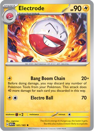 Electrode - 101/165 - Reverse Holofoil SV Scarlet & Violet 151 - Rare
