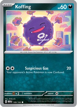 Koffing - 109/165 - Reverse Holofoil SV Scarlet & Violet 151 - Common