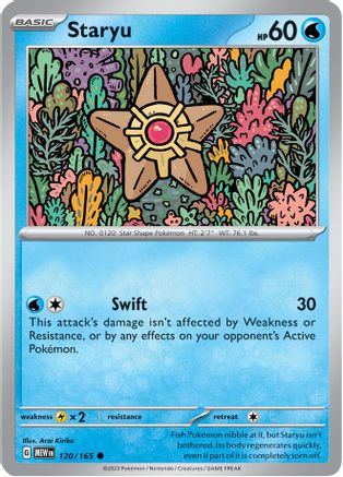 Staryu - 120/165 - Reverse Holofoil SV Scarlet & Violet 151 - Common