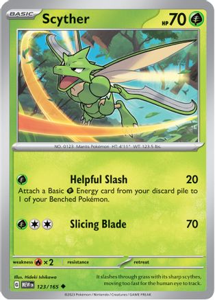 Scyther - 123/165 SV Scarlet & Violet 151 - Uncommon