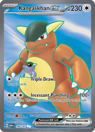 Kangaskhan ex - 190/165 - Holofoil SV Scarlet & Violet 151 - Ultra Rare