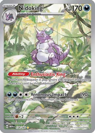 Nidoking - 174/165 - Holofoil SV Scarlet & Violet 151 - Illustration Rare