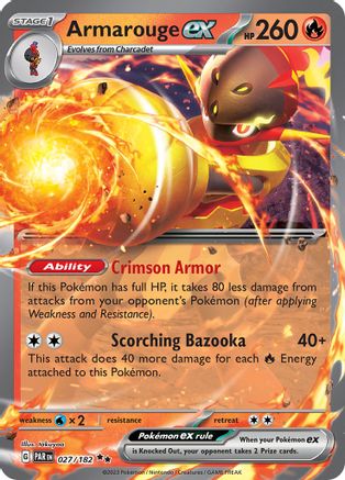 Armarouge ex - 027/182 - Holofoil SV04 Paradox Rift - Double Rare