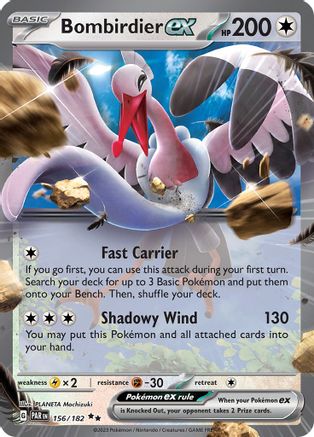 Bombirdier ex - 156/182 - Holofoil SV04 Paradox Rift - Double Rare