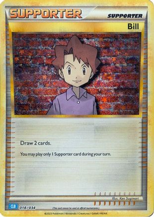 Bill (CLB) - 018/034 - Holofoil Trading Card Game Classic - Classic Collection