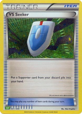 VS Seeker (CLV) - 031/034 - Holofoil Trading Card Game Classic - Holo Rare
