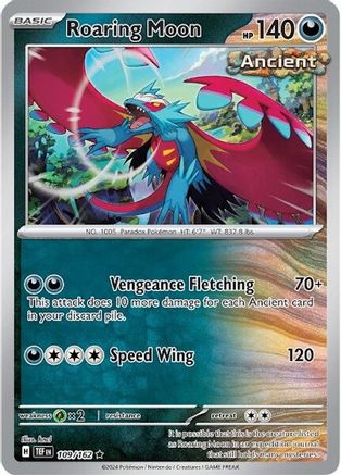 Roaring Moon - 109/162 - Reverse Holofoil SV05 Temporal Forces - Rare