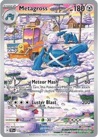Metagross - 178/162 - Holofoil SV05 Temporal Forces - Illustration Rare
