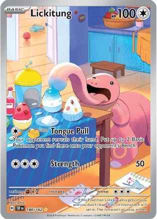 Lickitung - 180/162 - Holofoil SV05 Temporal Forces - Illustration Rare