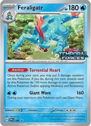 Feraligatr - 089 (Prerelease) - 089 - Holofoil SV Scarlet & Violet Promo Cards - Promo