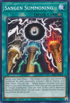 Sangen Summoning (LEDE-EN059) - Legacy of Destruction 1st Edition