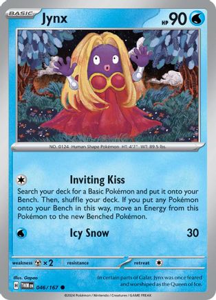 Jynx - 046/167 - Reverse Holofoil SV06 Twilight Masquerade - Common