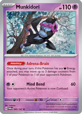 Munkidori - 095/167 - Holofoil SV06 Twilight Masquerade - Rare