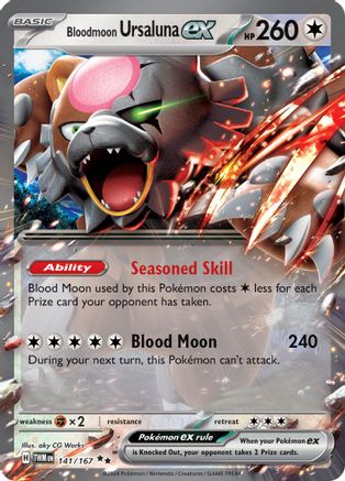 Bloodmoon Ursaluna ex - 141/167 - Holofoil SV06 Twilight Masquerade - Double Rare