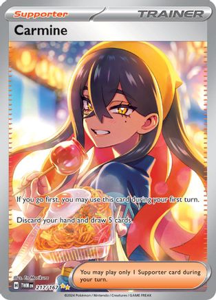 Carmine - 217/167 - Holofoil SV06 Twilight Masquerade - Special Illustration Rare