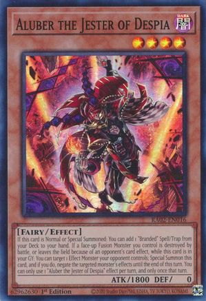 Aluber the Jester of Despia (RA02-EN016) - 25th Anniversary Rarity Collection II 1st Edition