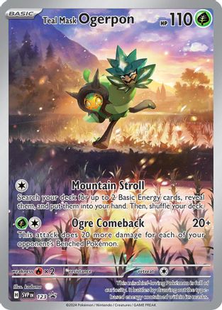 Teal Mask Ogerpon - 123 - 123 - Holofoil SV Scarlet & Violet Promo Cards - Promo