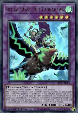 Ritual Beast Ulti-Cannahawk (Alternate Art) (BLTR-EN085) - Battles of Legend: Terminal Revenge 1st Edition