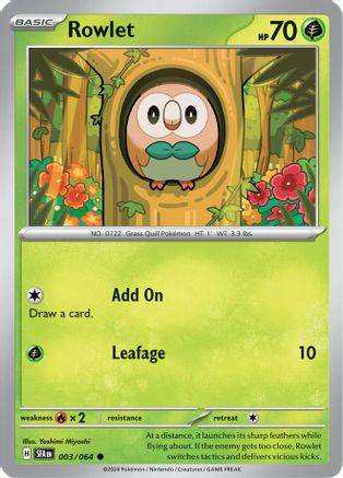 Rowlet - 003/064 SV Shrouded Fable - Common