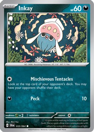 Inkay - 033/064 SV Shrouded Fable - Common