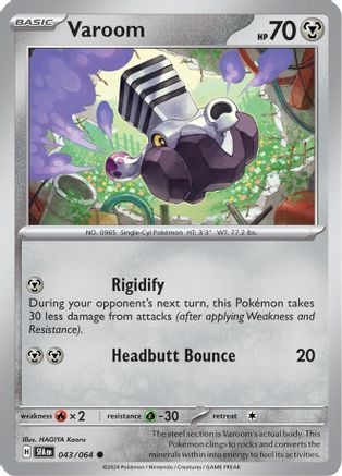 Varoom - 043/064 - Reverse Holofoil SV Shrouded Fable - Common