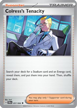Colress's Tenacity - 057/064 - Reverse Holofoil SV Shrouded Fable - Uncommon
