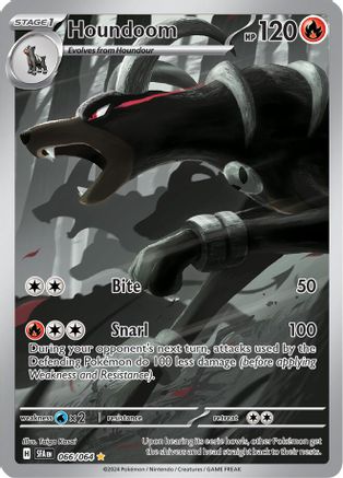 Houndoom - 066/064 - Holofoil SV Shrouded Fable - Illustration Rare